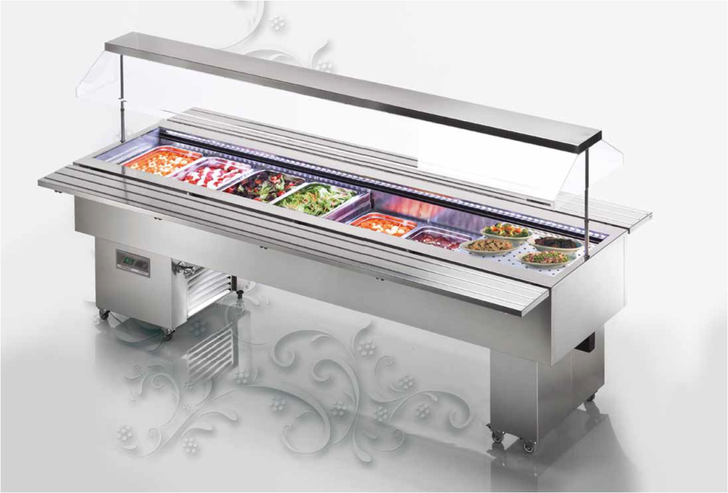 Tecfrigo Isola Inox Salad Bars